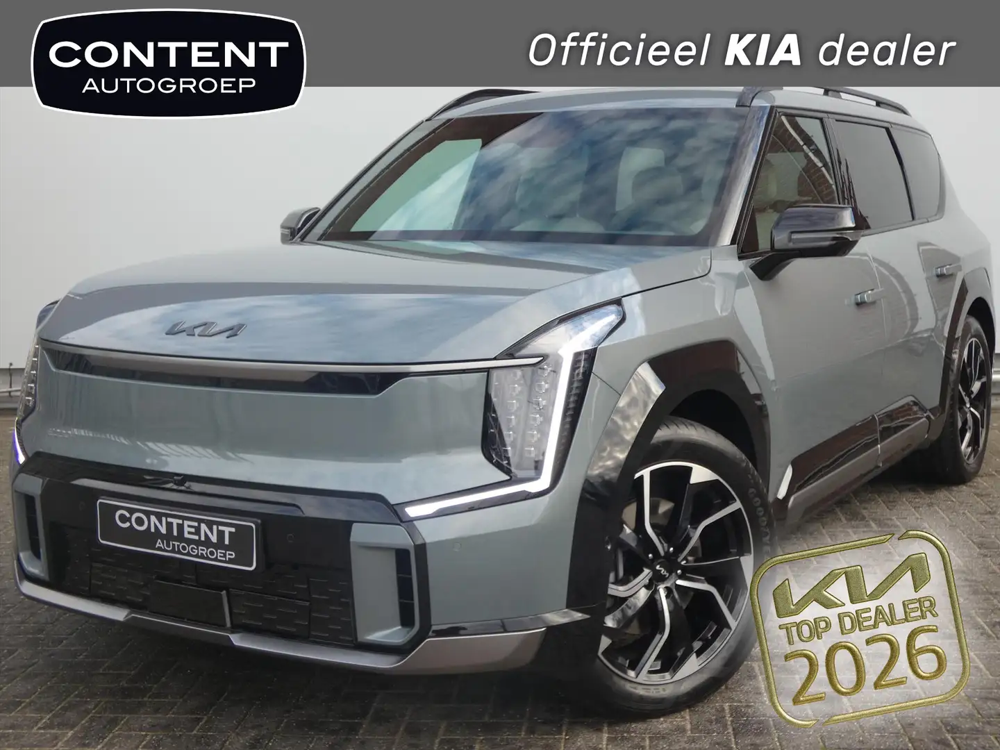 Kia EV9 99,8kWh 384pk AWD Dual Motor GT-Line | VERSCHILLEN Grün - 1