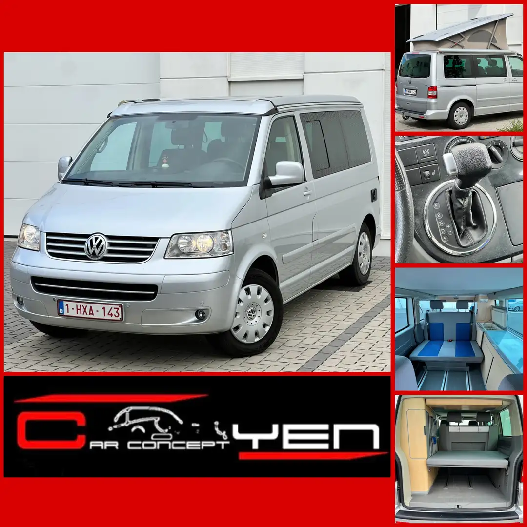 Volkswagen T5 California*2006*TipTronic*Clim*ParkAssist Zilver - 1