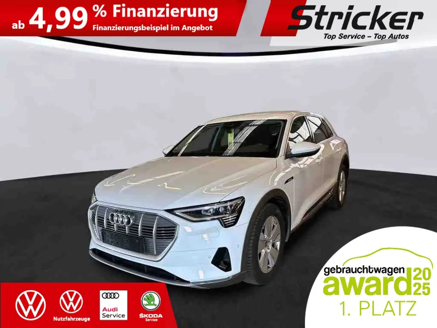 Audi e-tron 55 quattro 299,-ohne Anzahlung AHK Matrix Weiß - 2