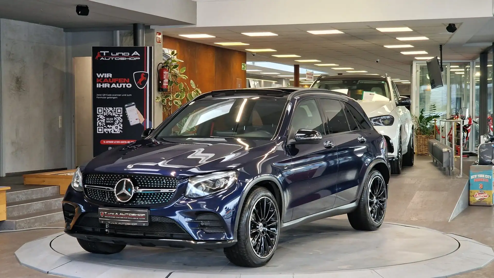 Mercedes-Benz GLC 43 AMG GLC 43 AMG 4Matic Aut. *Pano*Kamera*Burmester*AHK* Bleu - 1