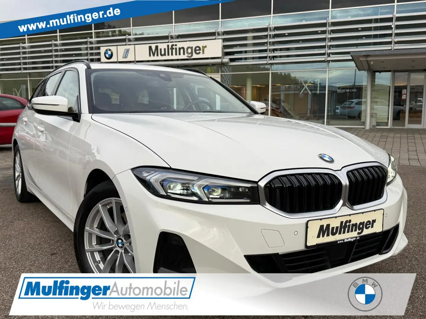 BMW 320 d xDr. T. Leder LiveProf.ACC H/K Ad-LED AHK PDC Blanc - 1