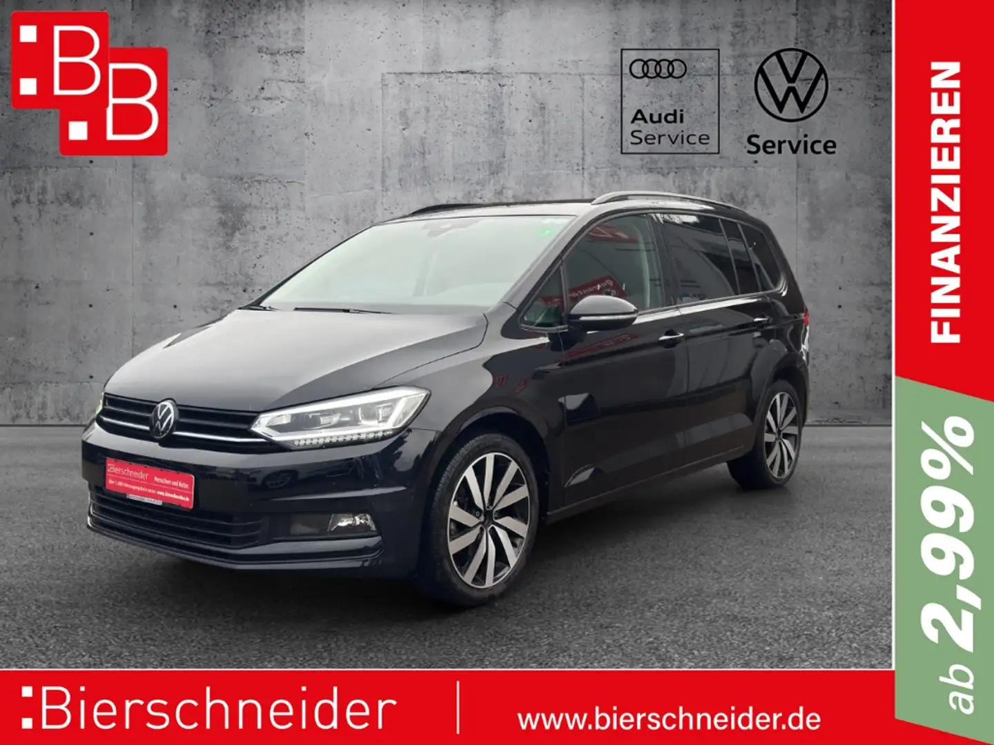 Volkswagen Touran 1.5 TSI DSG Highline Black Style DIGITAL PRO LED K Schwarz - 1