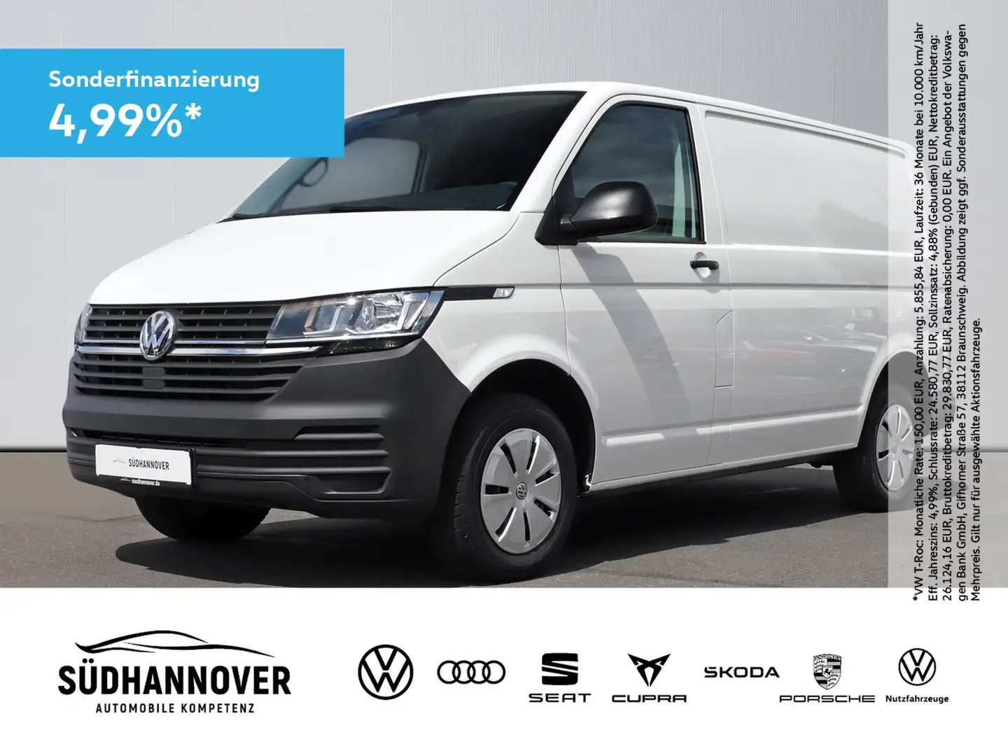 Volkswagen T6 Transporter 6.1 Kasten KR 2.0TDI SG PDC ALLWE Blanc - 1