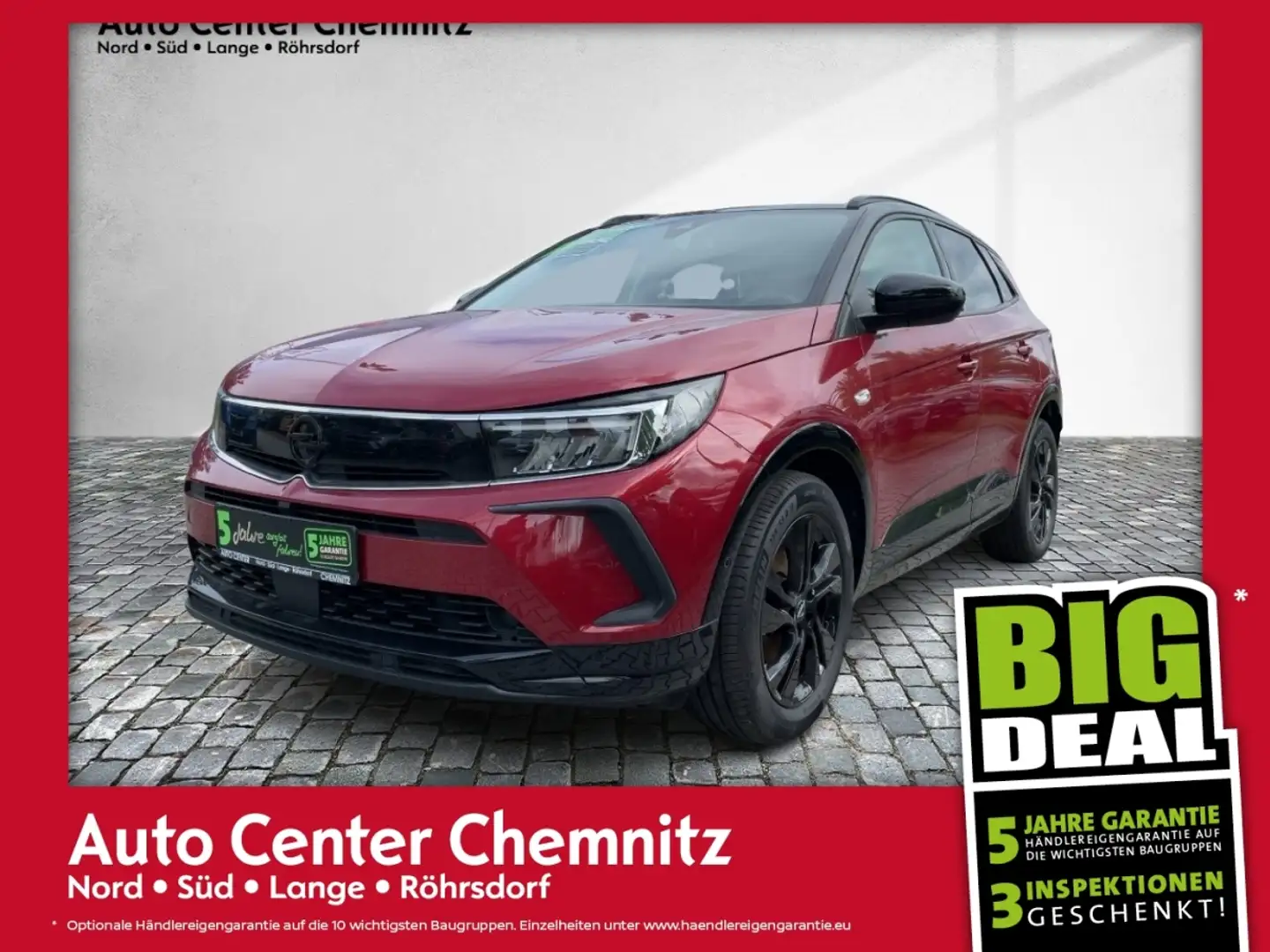 Opel Grandland AT8 GS Line LED/Navi/Ergo/Alcantara Rojo - 1