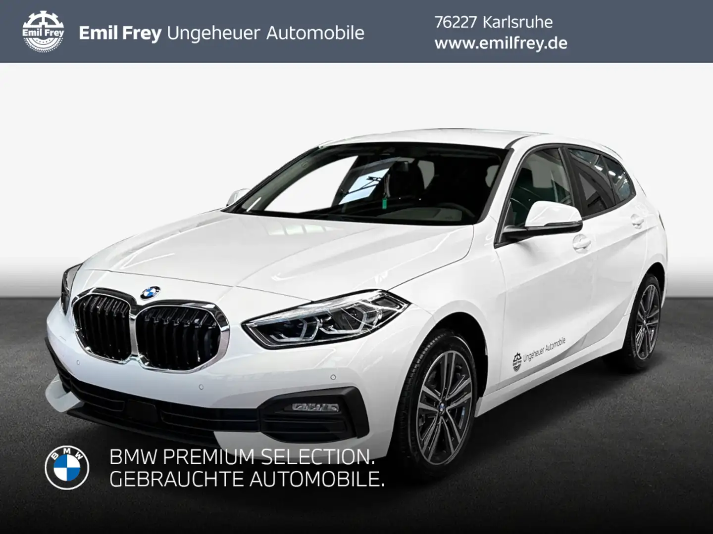 BMW 118 i Aut. Advantage Weiß - 1