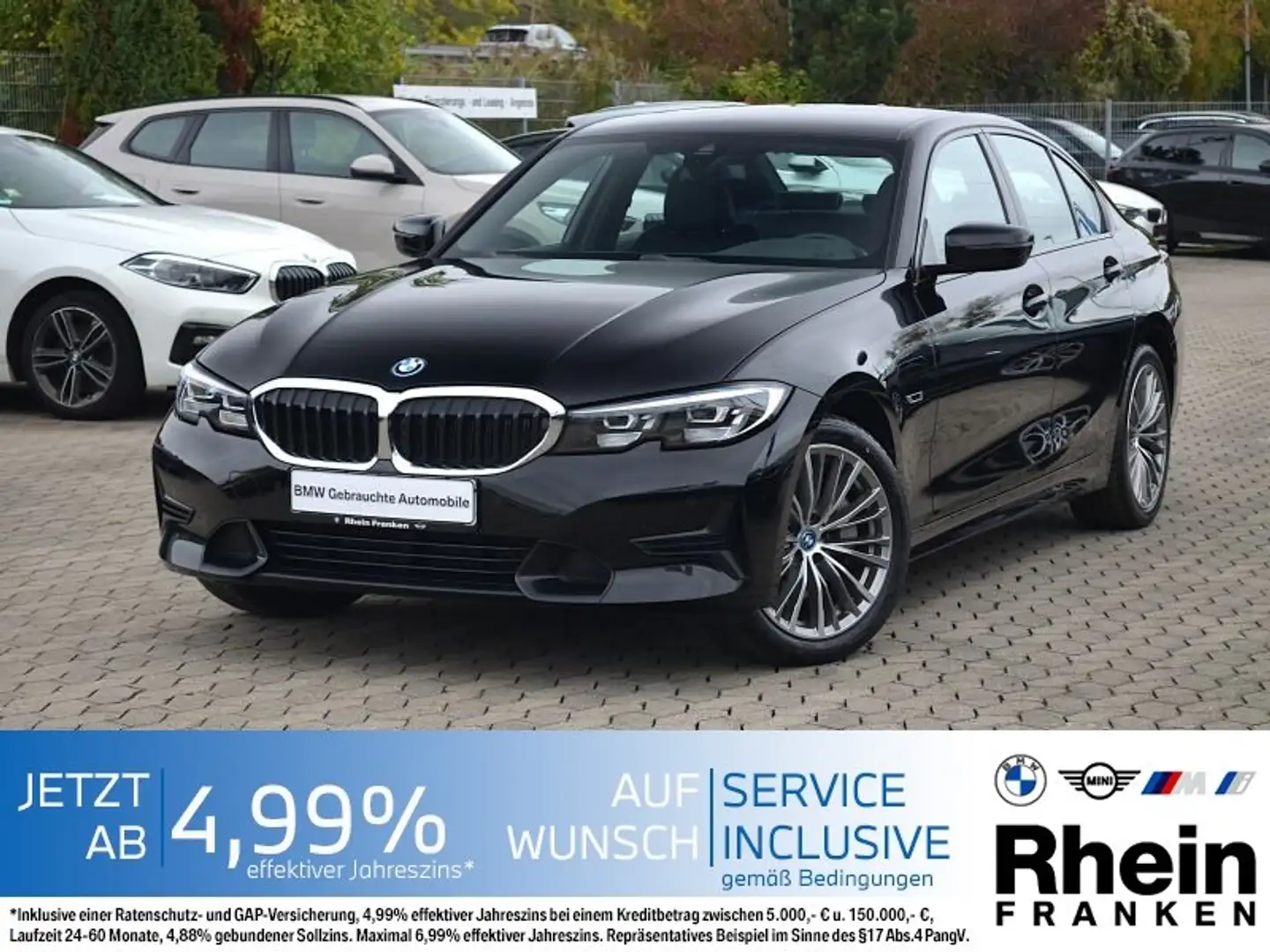 BMW 330 e Lim. Sport Line LiveCptProf.AHK.PDC.Tempoma Schwarz - 1