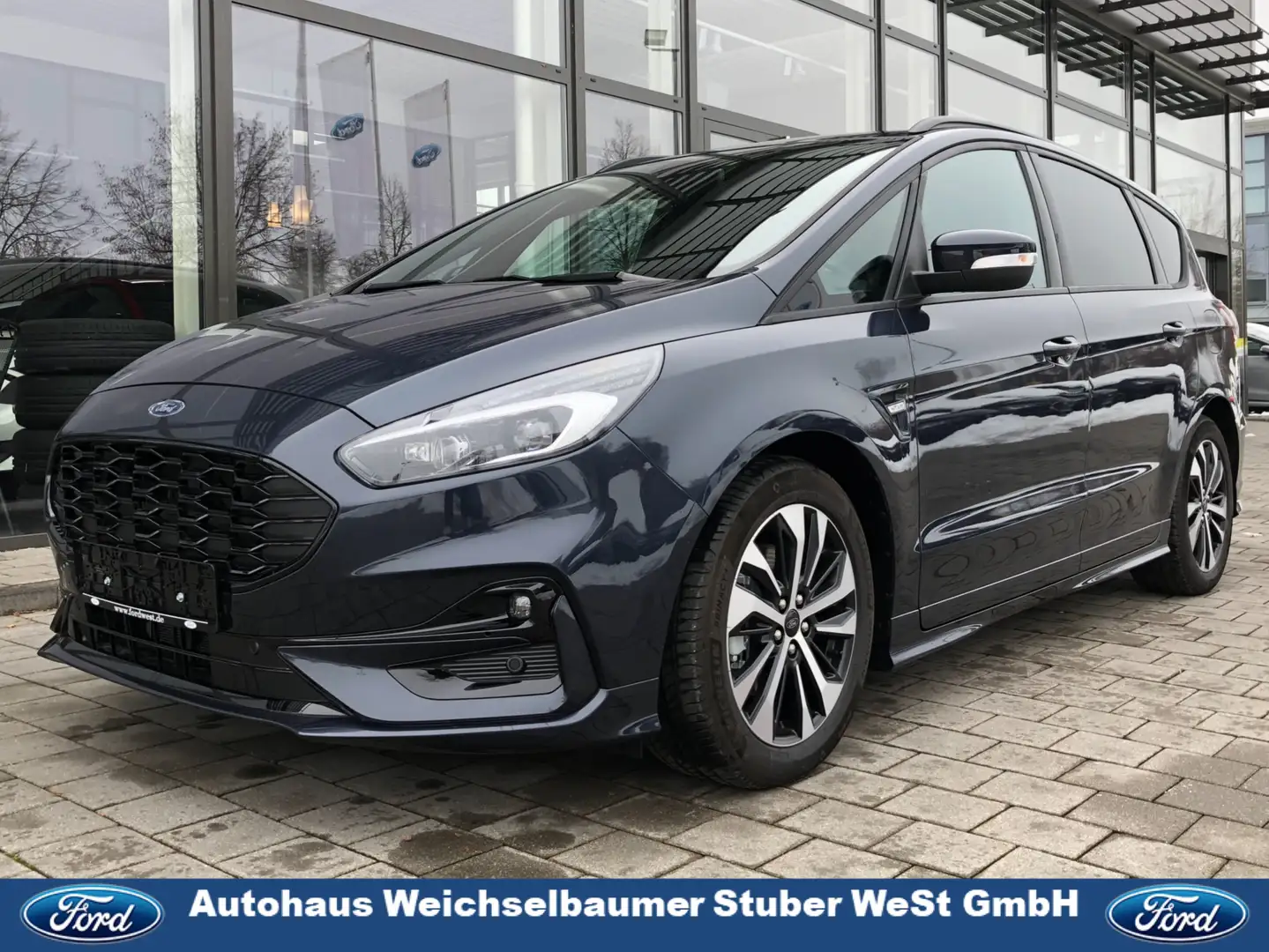 Ford S-Max 516 S-Max 2.5 Duratec FHEV Hybrid ST-Line Blauw - 1