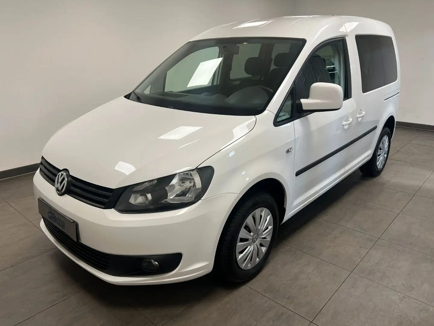 Volkswagen Caddy Kombi  1.6 TDI Automatik Klima 2 Schiebet. Wit - 1