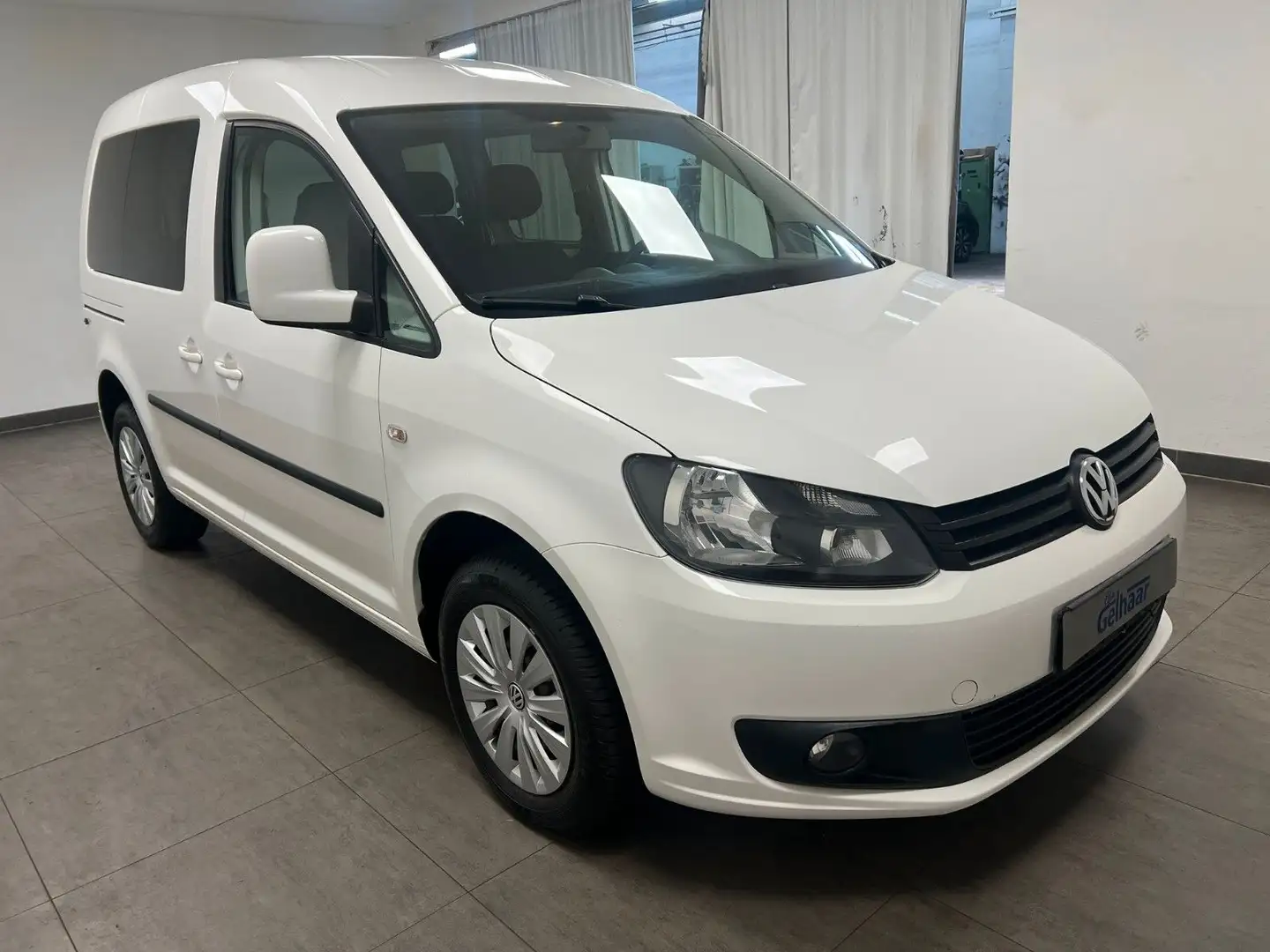 Volkswagen Caddy Kombi  1.6 TDI Automatik Klima 2 Schiebet. Wit - 2