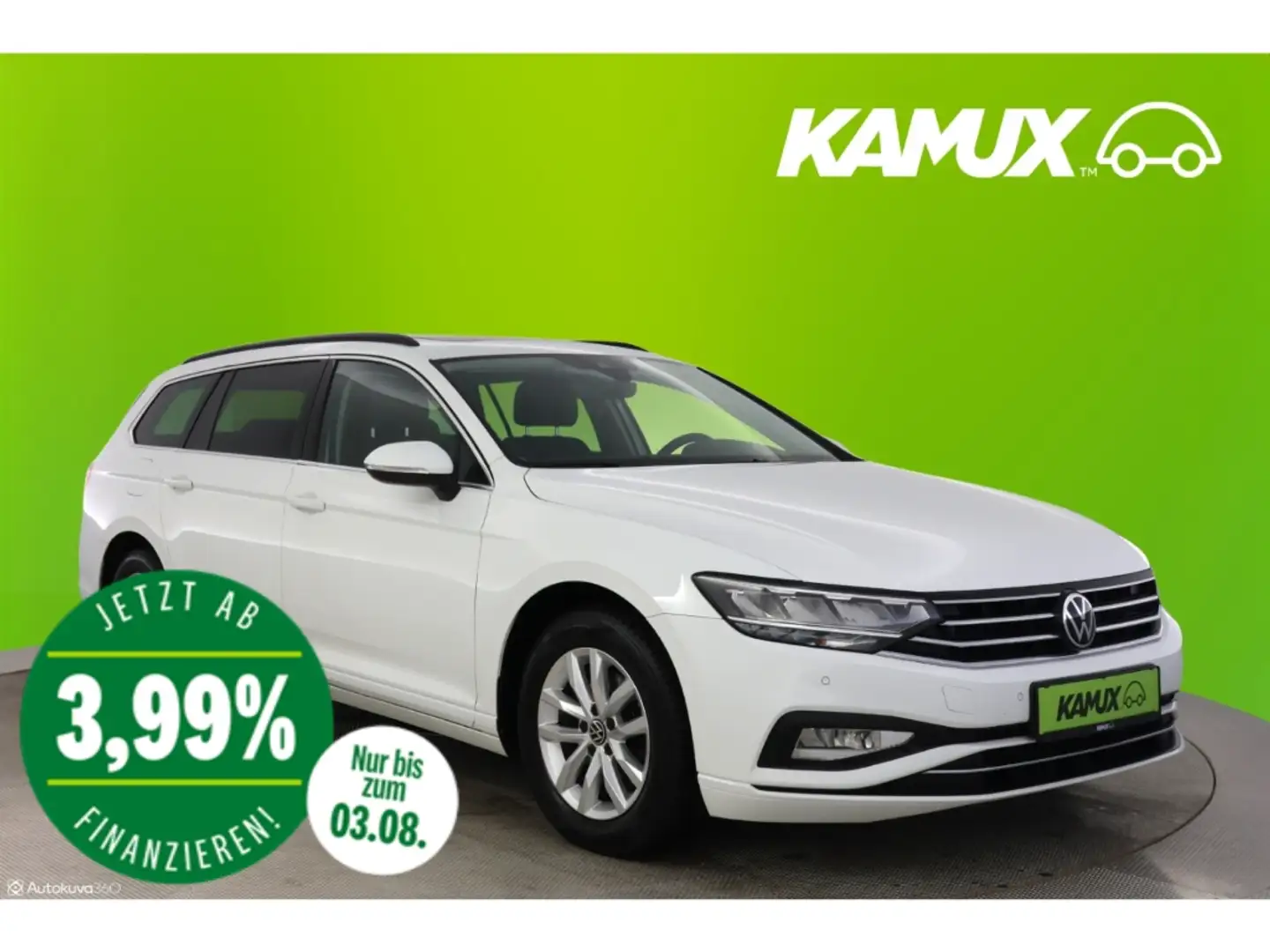 Volkswagen Passat Variant 2.0TDI DSG Business+LED+NAVI+AHK Wit - 1