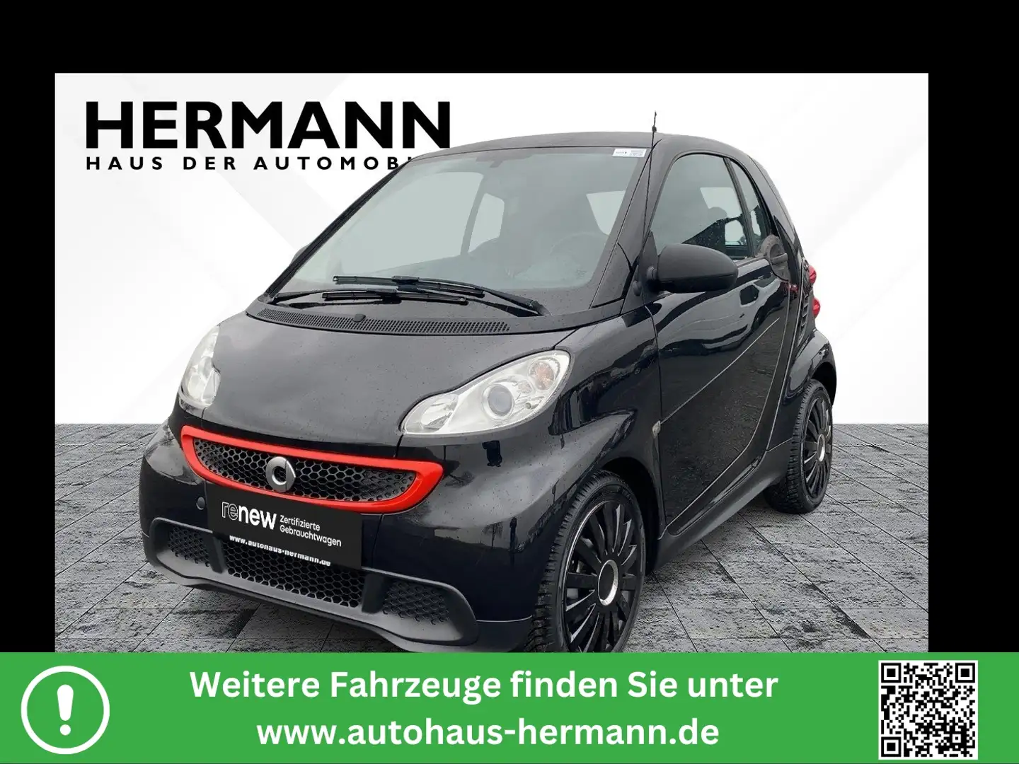 smart forTwo coupe mhd pure AUT*Allwetterreifen*KlimaA Zwart - 1