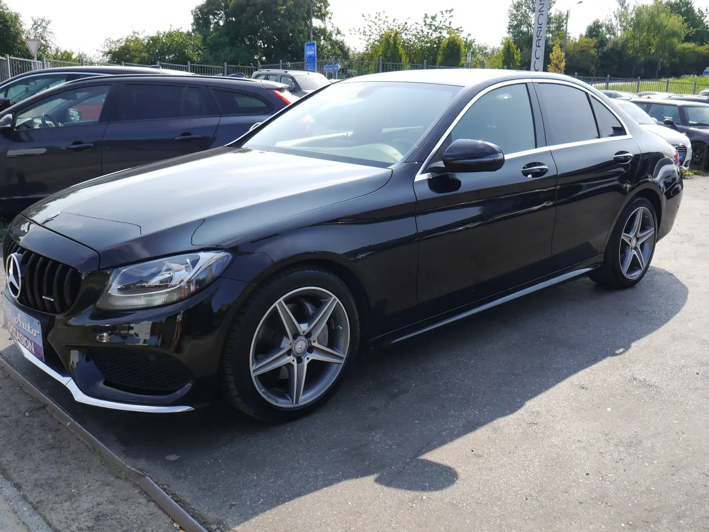 Mercedes-Benz C 180 d*PACK AMG*CUIR*GPS* Zwart - 2