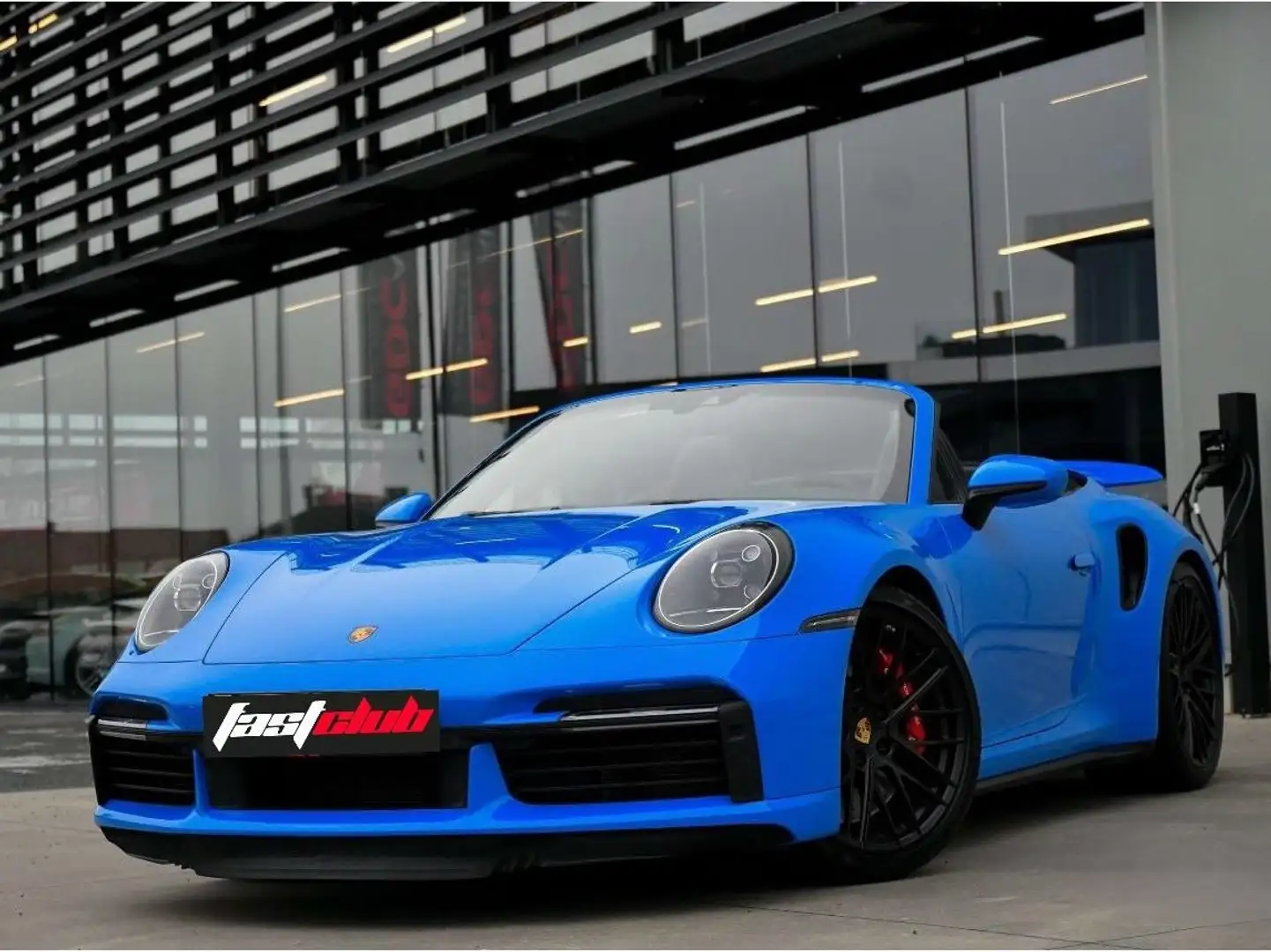 Porsche 911 992 Turbo Cabriolet Bleu - 1