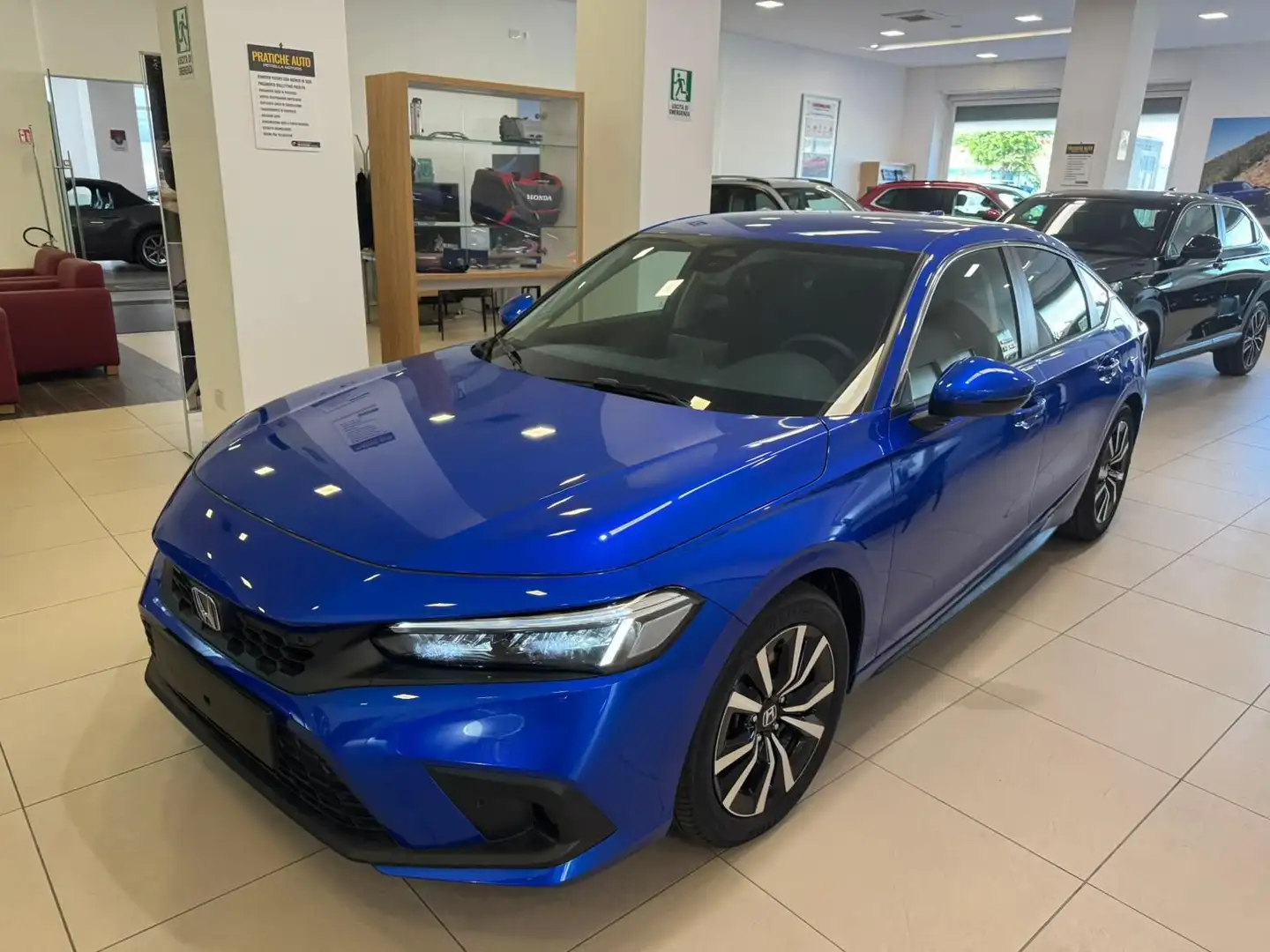 Honda Civic 2.0 Hev eCVT Elegance Modrá - 2