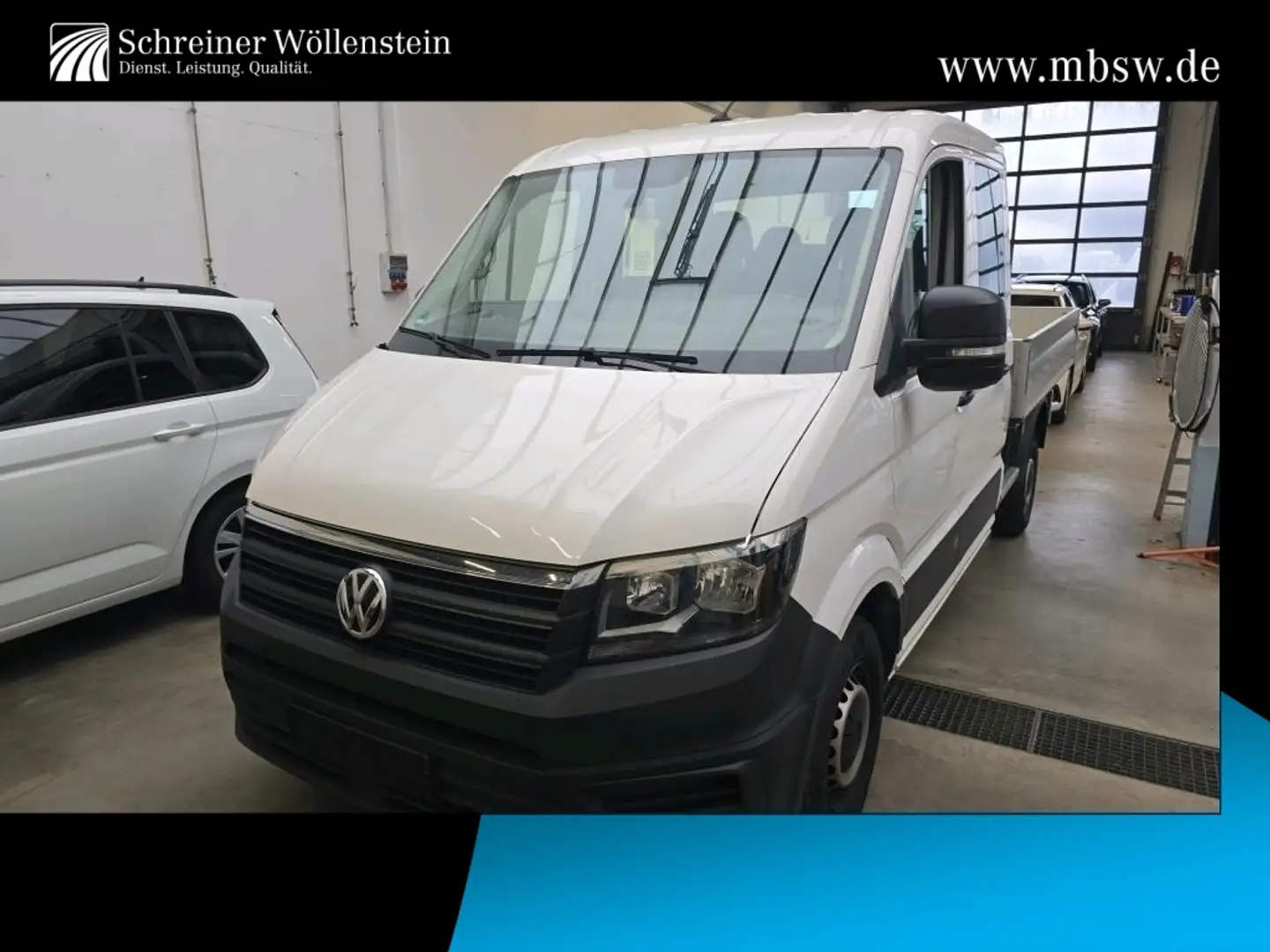 Volkswagen Crafter 35 2.0 TDI DoKa Pritsche L2 *Klima*SHZ* Weiß - 1