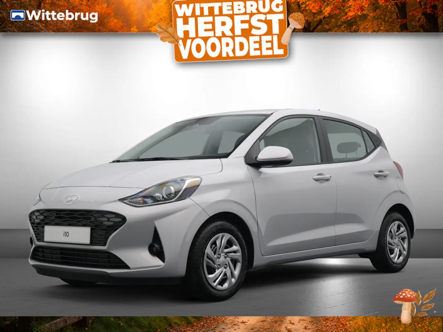 Hyundai i10 1.0 Premium Zeer Luxe uitvoering met Navigatie, Ca Zilver - 1