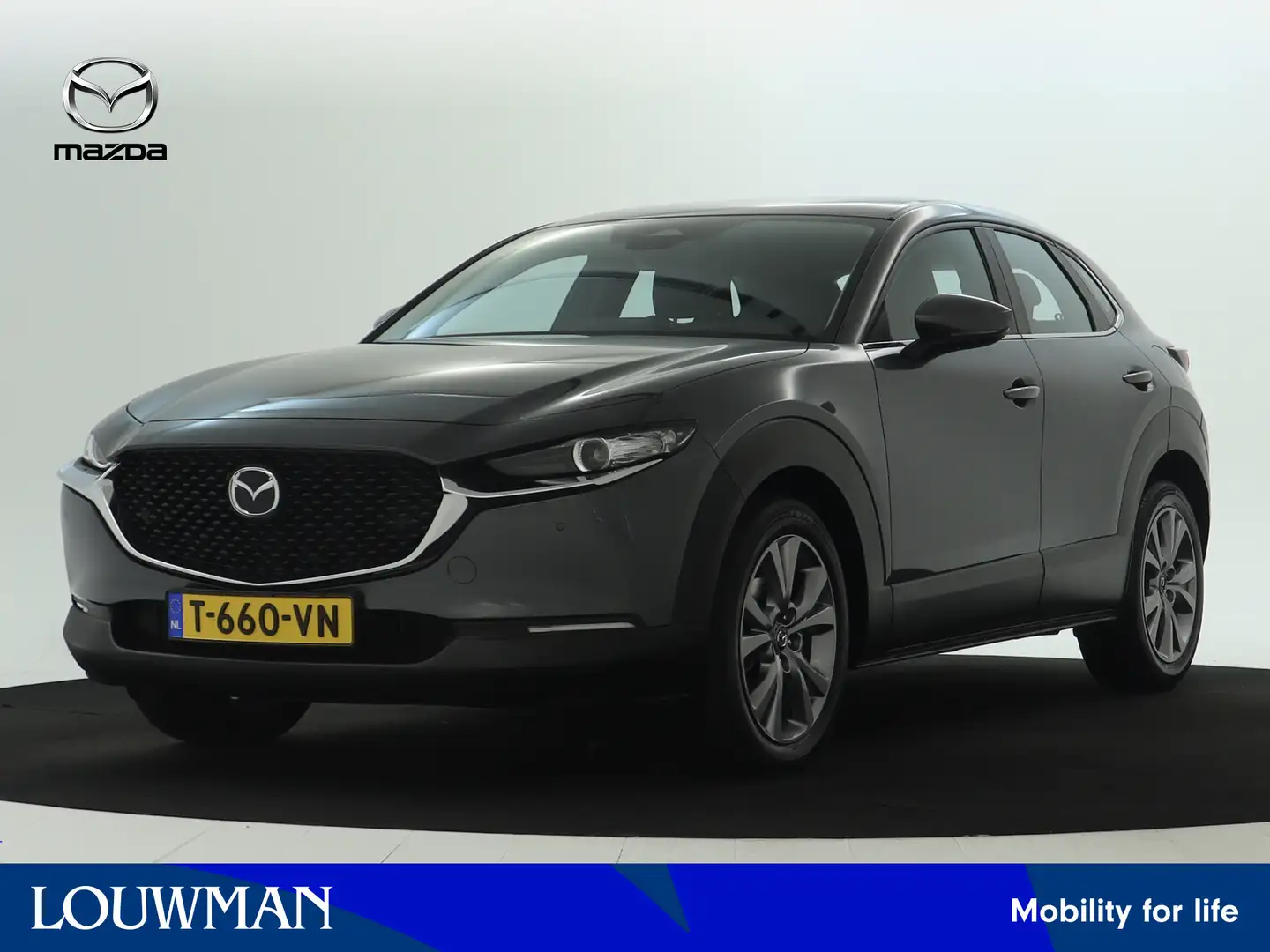 Mazda CX-30 2.0 e-SkyActiv-G M Hybrid Exclusive-line | Leder | Grijs - 1
