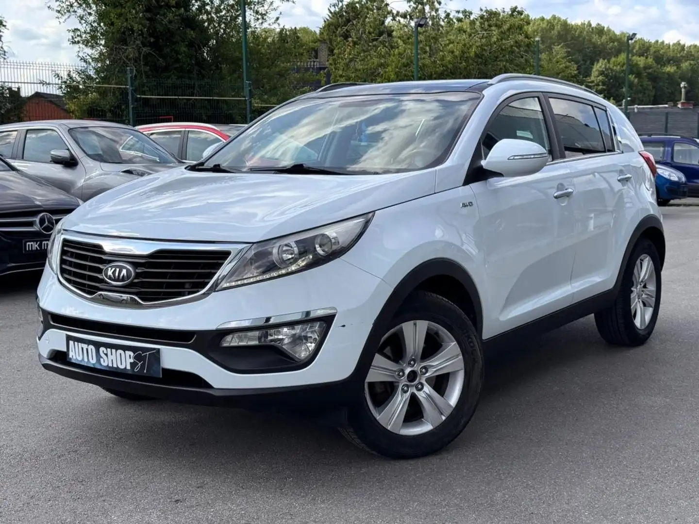 Kia Sportage 🟩2.0 DIESEL 136CV - 4X4 - AIRCO - CRUISE Weiß - 2