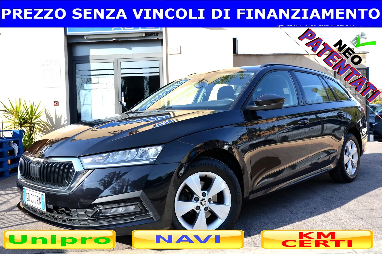 Skoda Octavia 2.0 TDI 116CV AUTOM. SW **LED-NAV-PDC*PREZZO VERO* Nero - 1