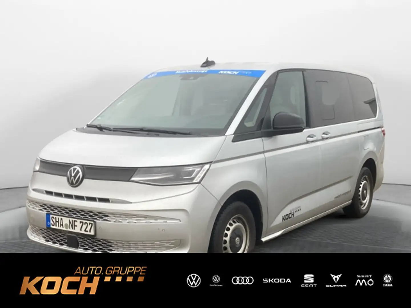 Volkswagen T7 Multivan lang TDI 110 kw IQ Light Navi AHK Zilver - 1