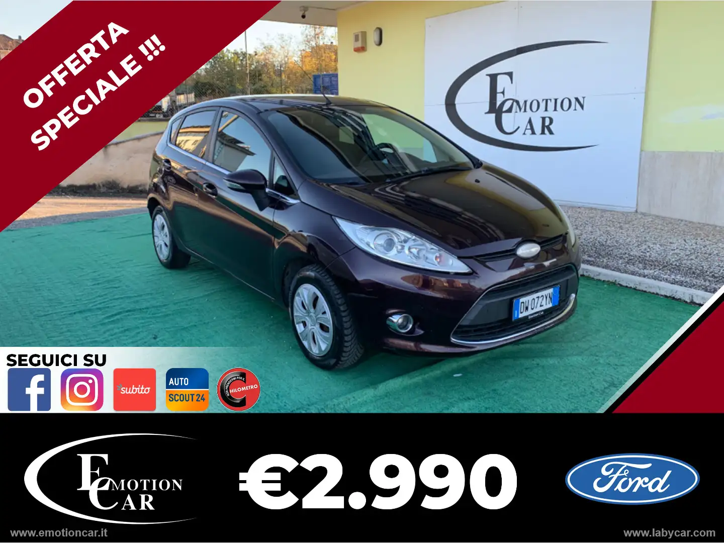 Ford Fiesta 1.4 TDCi 68 CV 5p. Titanium - 2009 Lilla - 1