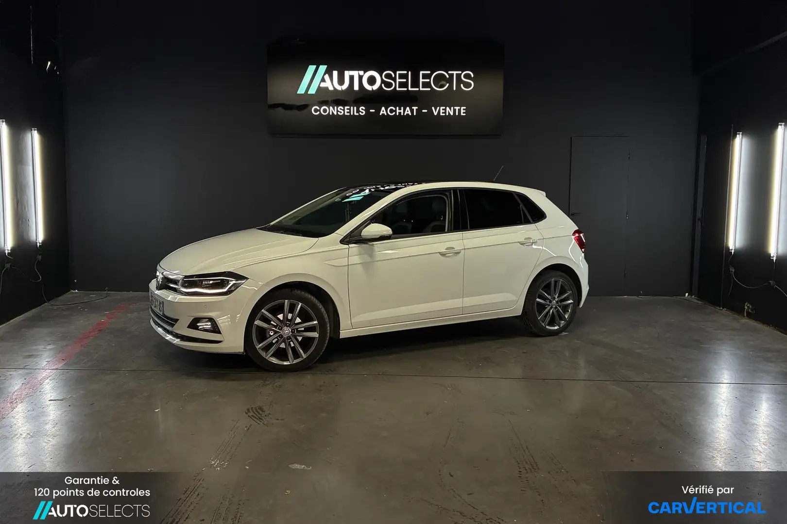 Volkswagen Polo CARAT - 1.0 TSi 95cv DSG7 | Camera | Toit Ouvrant  Blanc - 1