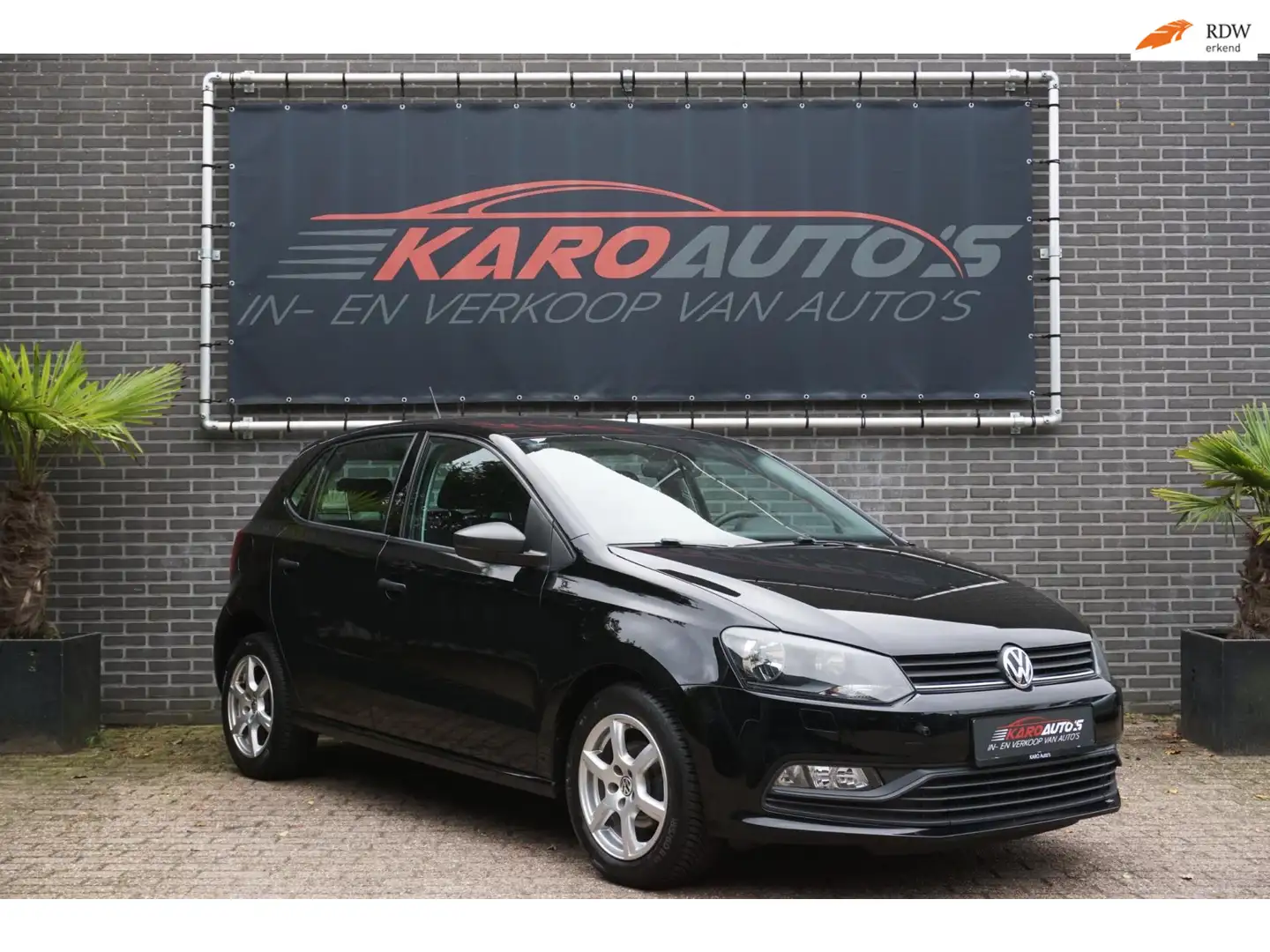 Volkswagen Polo 1.0 Comfort Navi Carplay Clima Stoelv 1e Eig Zwart - 1