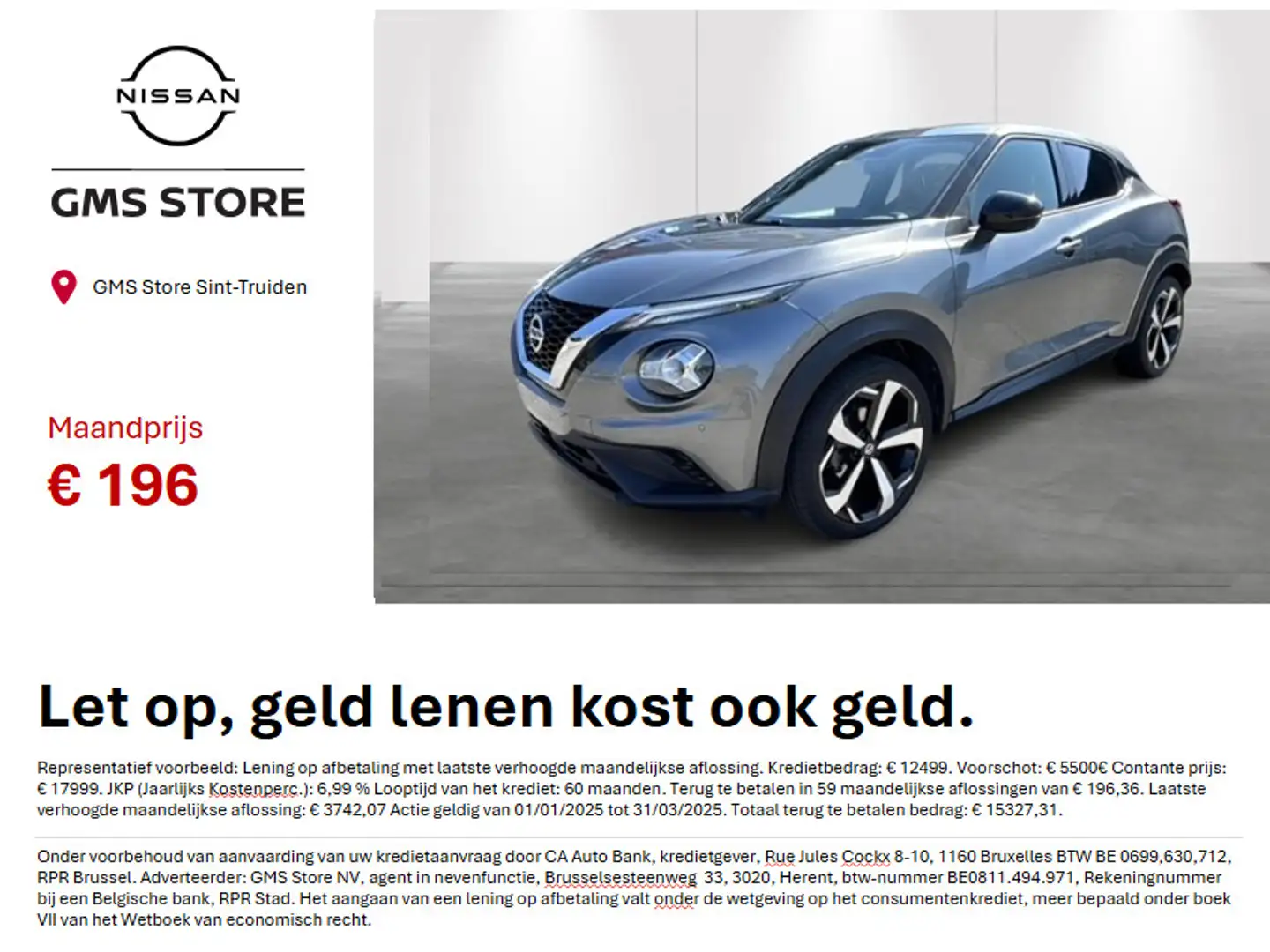 Nissan Juke 1.0 DIG-T 117 Tekna Sound And ride Pack, verwarmde Grijs - 1