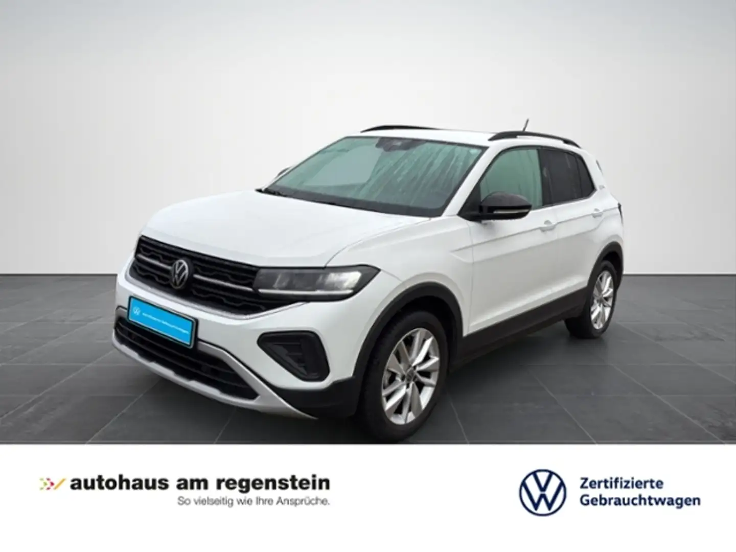 Volkswagen T-Cross 1.0 TSI Goal LED/Navi/ACC/App/Shz/PDC Weiß - 1