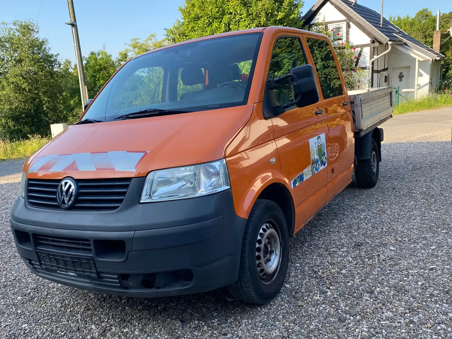 Volkswagen T5 Transporter Pritsche Doppelkabine Orange - 2