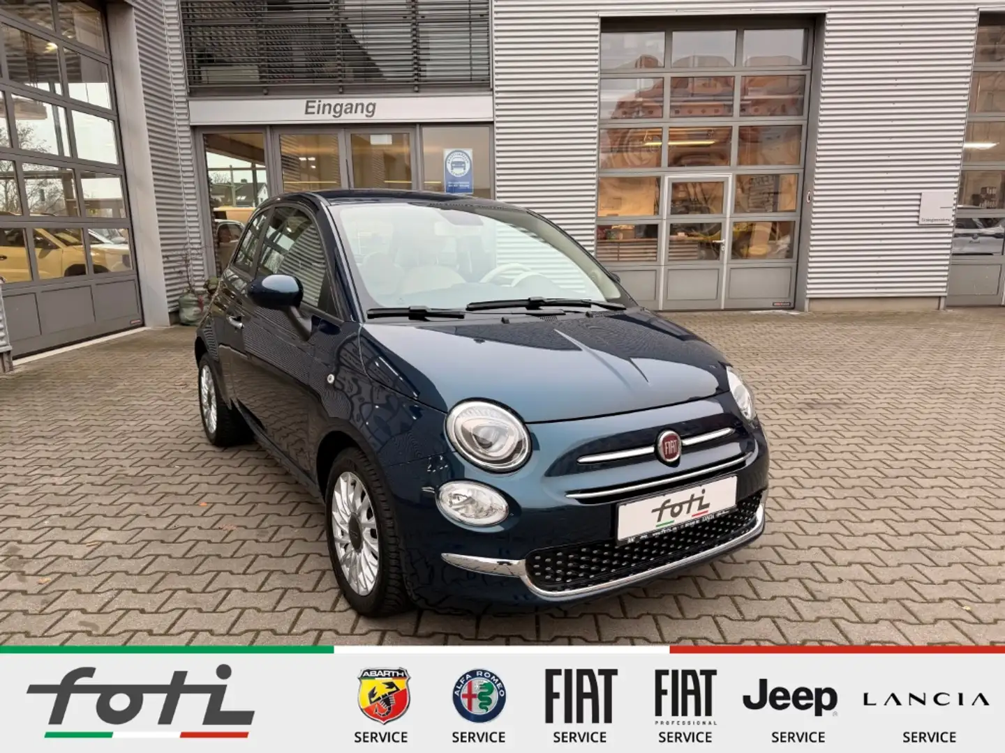 Fiat 500 Lounge 1.2 8V 69PS Automatik Sitzheizung Blau - 1