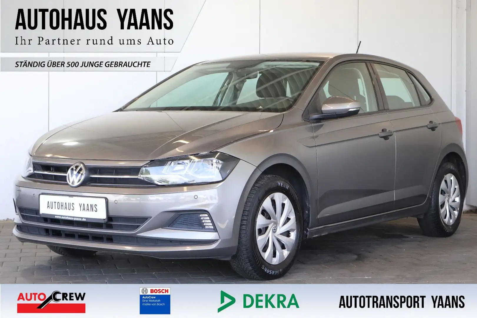 Volkswagen Polo VI 1.0 TSI Comfortline FRONT+NAVI+PDC Grau - 1