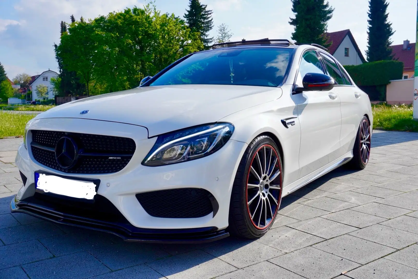 Mercedes-Benz C 450 C 43 AMG 4Matic,MB100,PANO,PAGA,NIGHT PAKET Weiß - 1