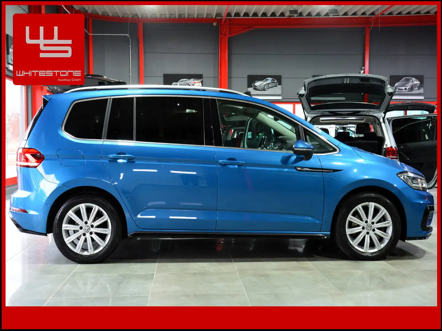 Volkswagen Touran 2.0 TDI Highline DSG / GARANTIE / 7 SITZE Blau - 2