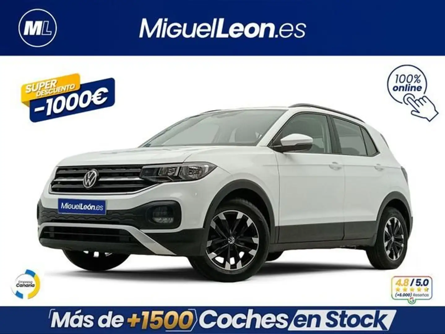 Volkswagen T-Cross 1.0 TSI Life 70kW Blanco - 2