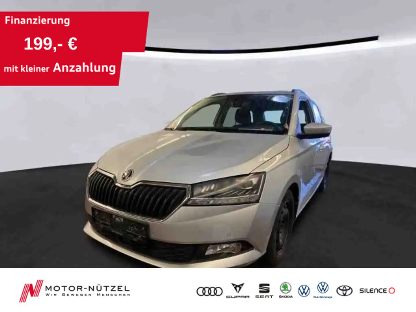 Skoda Fabia Combi 1.0 TSI DSG AMBITION LED+NAV+AHK+SHZ Silber - 1
