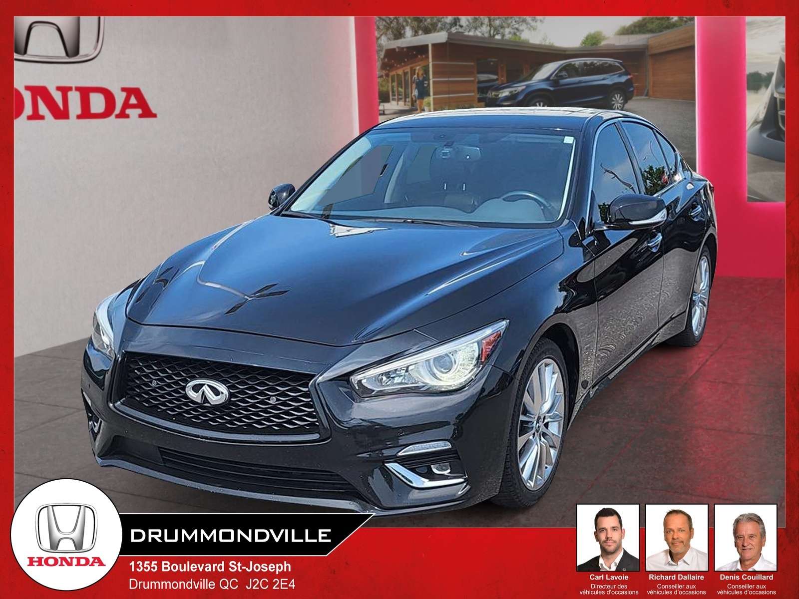 2021 Infiniti Q50 LUXE AWD + CUIR + TOIT + SIEGE CHAUFFANT + BLUETOO