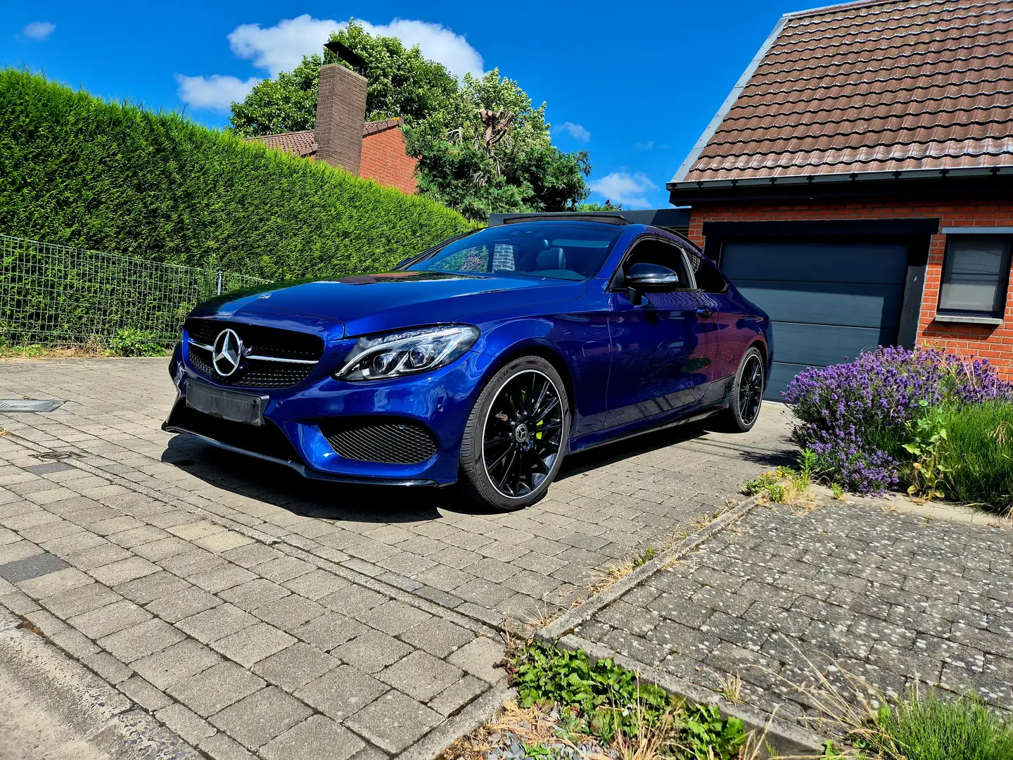 Mercedes-Benz C 220 Coupe C 220 d Pack amg Bleu - 1