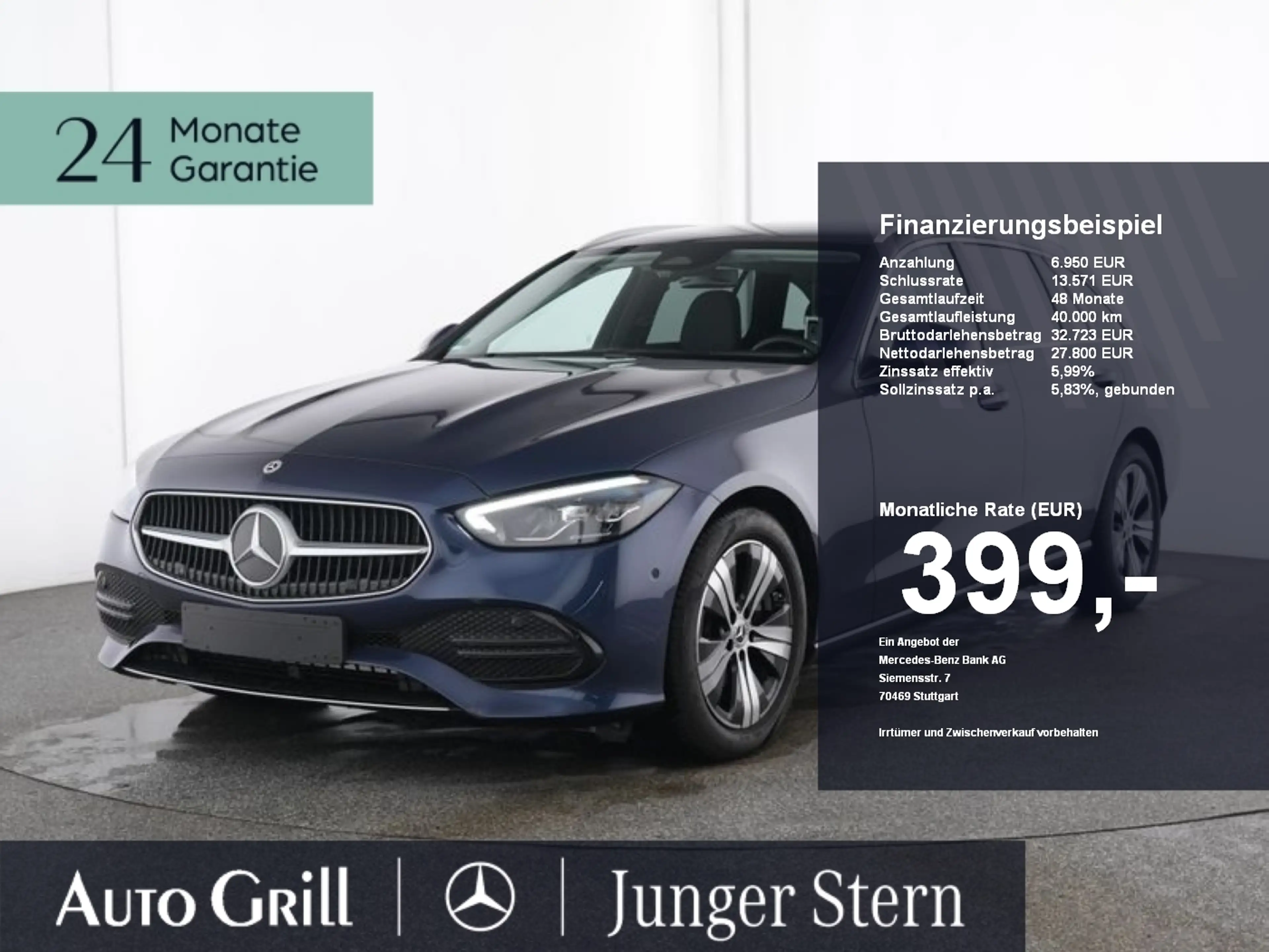 Mercedes-Benz C 180 T Avantgarde dkl.Scheiben AHK Soundsystem