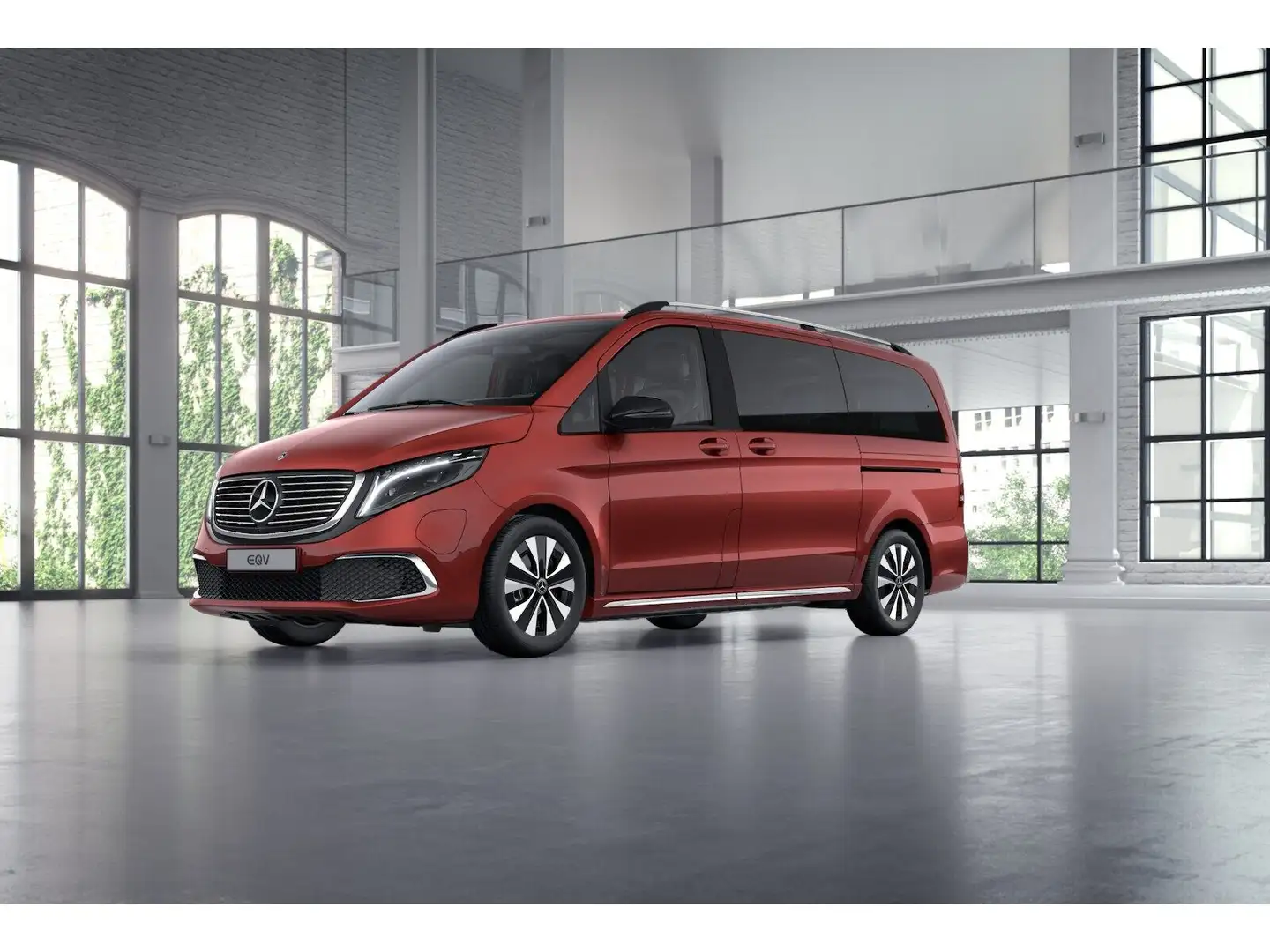 Mercedes-Benz EQV 300 Lang 6sitzer m. drehbaren Vordersitzen Rot - 1