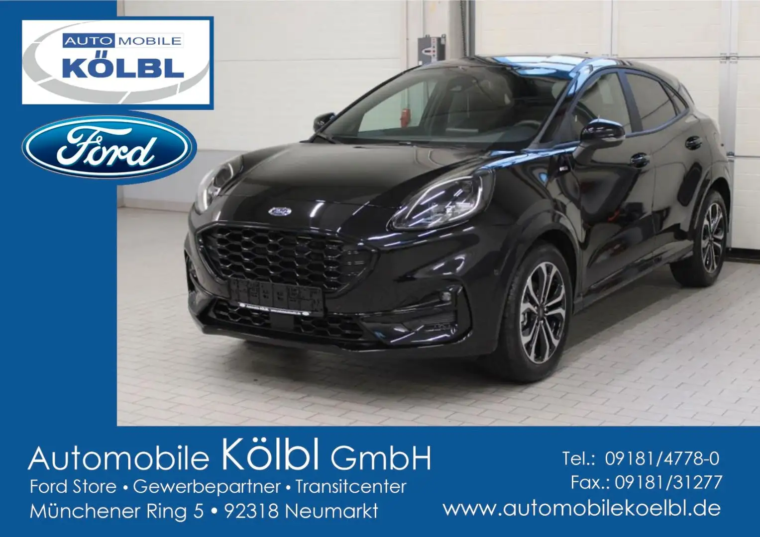 Ford Puma 1.0 MHEV ST-Line, KAMERA/NAVI/SHZ Schwarz - 1