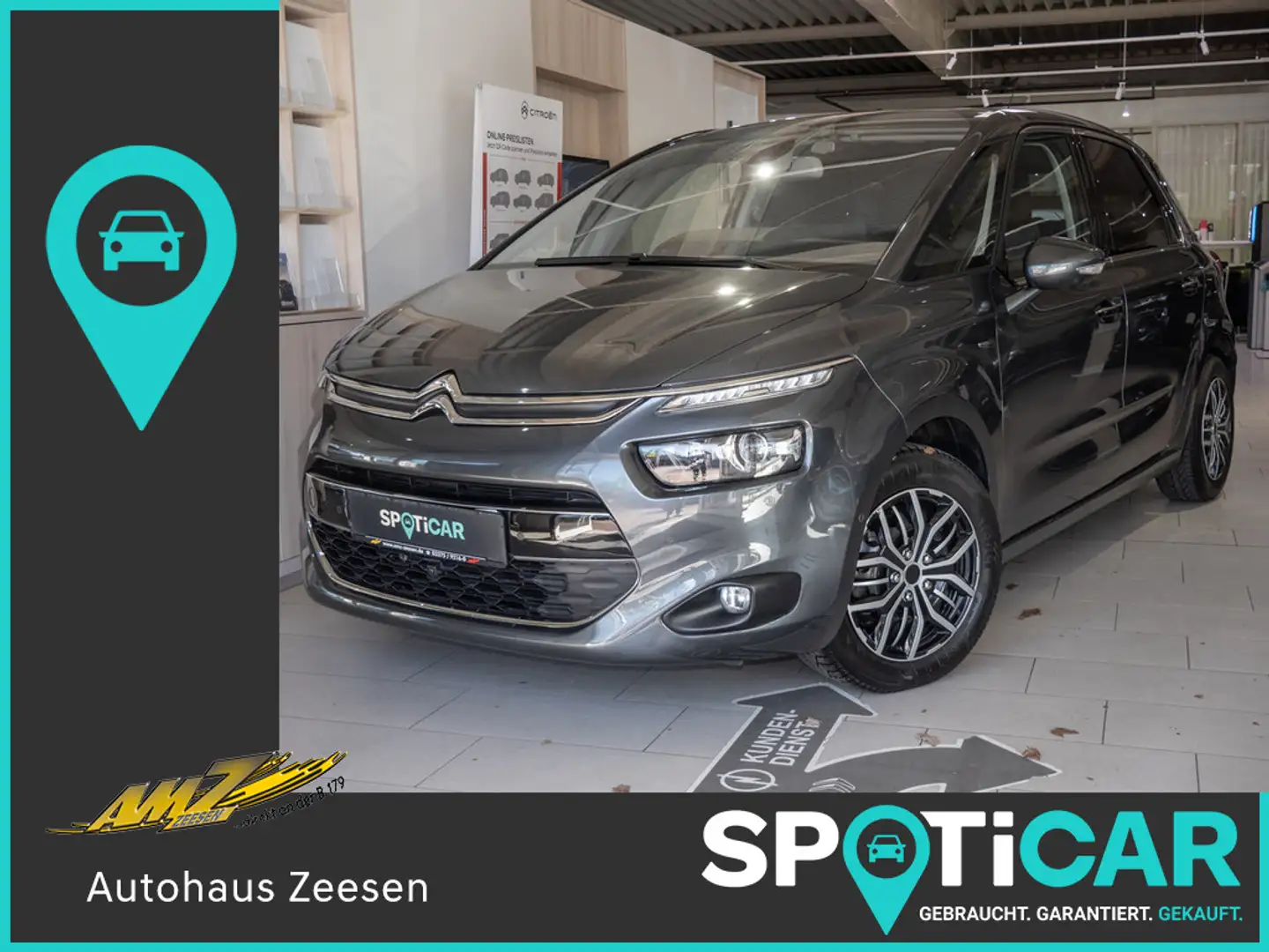 Citroen C4 Picasso 1.2 Exclusive NAVI AKTIVSITZE 360° Gris - 1