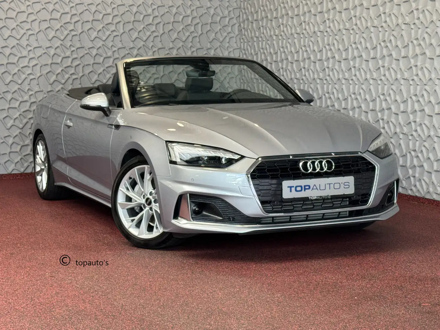 Audi A5 Cabriolet 40 TFSI 204 PK ADVANCED LEER NAVI CAMERA Grijs - 1