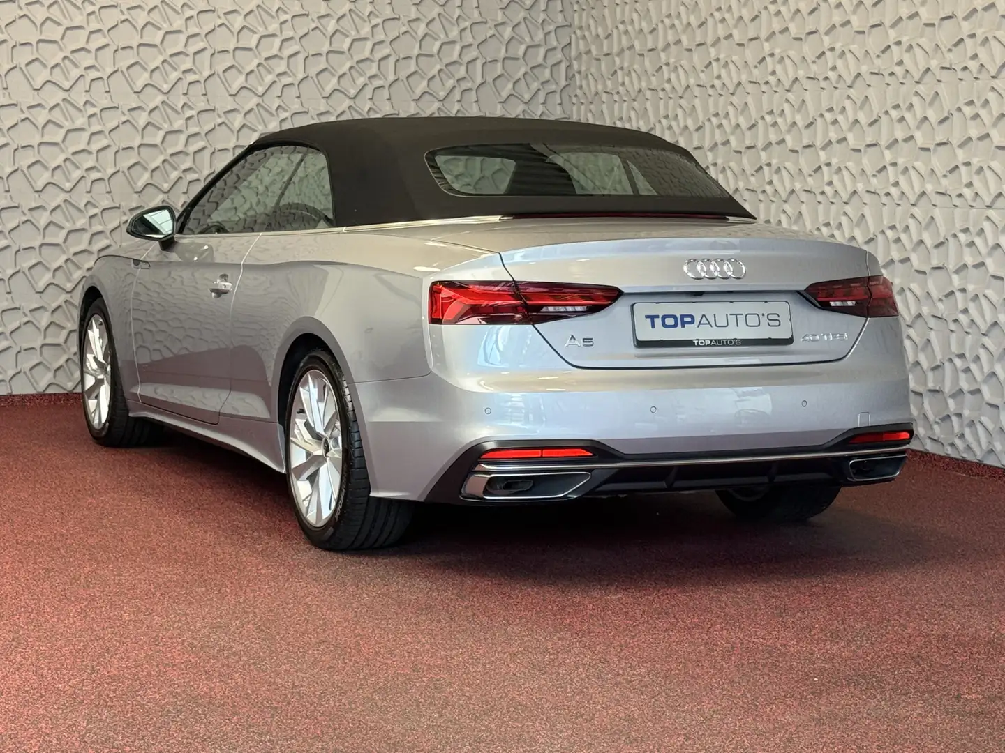Audi A5 Cabriolet 40 TFSI 204 PK ADVANCED LEER NAVI CAMERA Grijs - 2