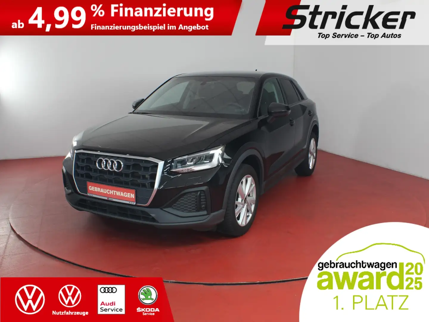 Audi Q2 35TFSI S-Tronic 255,-ohne Anzahlung Kamera Sitzhe Schwarz - 1