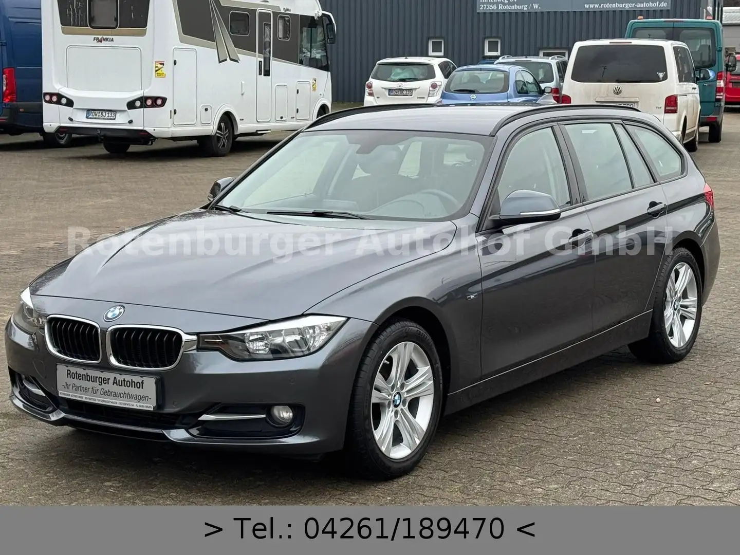 BMW 316 I*TOURING*SPORT*83.000KM*EURO6*PDC*TÜV NEU* Grau - 2