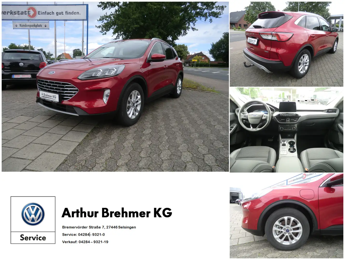 Ford Kuga Kuga  2.5 Duratec PHEV ECVT Titanium X AHK RFK LHZ Rot - 1
