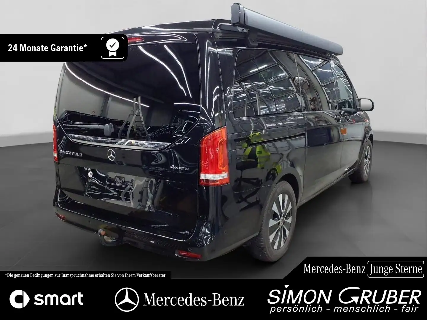 Mercedes-Benz V 300 d 4M Marco Polo Küche EASY-UP Glasdach AHK Schwarz - 2