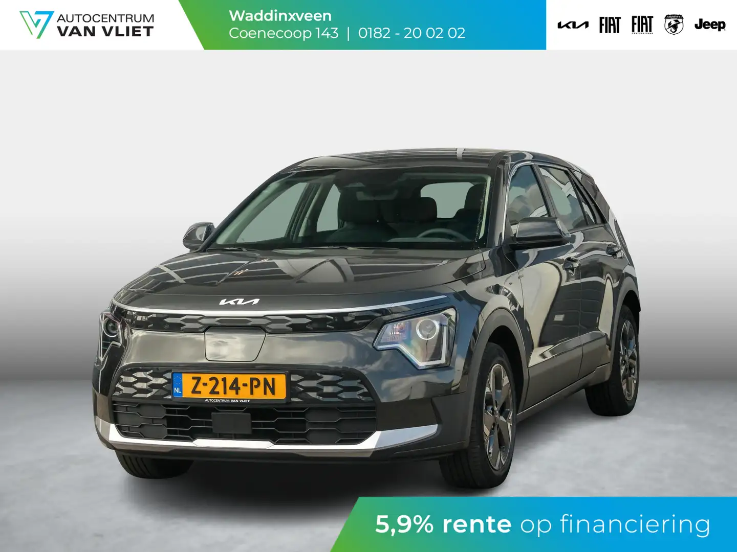Kia e-Niro EV Light Edition 64.8 kWh | Adaptieve cruise contr Grijs - 1