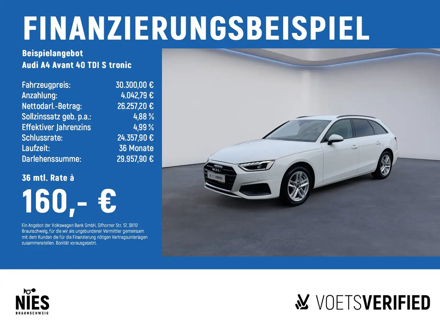 Audi A4 Avant 40 TDI S tronic MATRIX-LED+RearView+AHK Blanco - 2